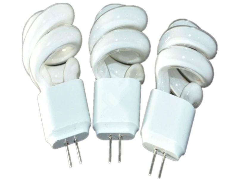 Description Picture 4 of item5pcs/lot G4 Lens Headlight AC 220V Energy-Saving Light Bulb 3W 5W Mirror Light Aisle Fluorescent Lamp Small Spiral Tube Two Pins