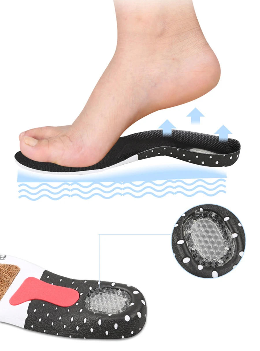 Description Picture 2 of itemCoconut Beard Insole Unisex Orthotic Arch Support Sport Shoe Pad  Running Gel Insoles Insert Cushion for Men Women