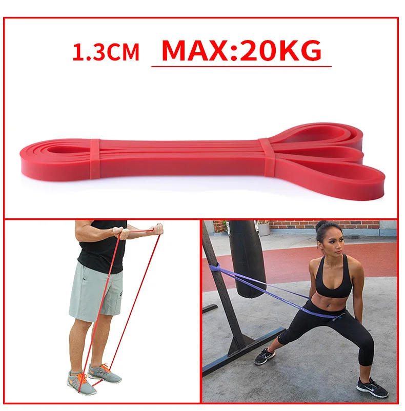 Description Picture 4 of itemResistance Band Exercise Elastic Band Workout Ruber Loop Strength Pilates Fitness Equipment Training Expander Unisex