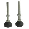 2pcs M16x100mm Adjustable Foot Cups Reinforced Nylon Base 60mm Diameter Articulated Feet M16 Thread Leveling Foot