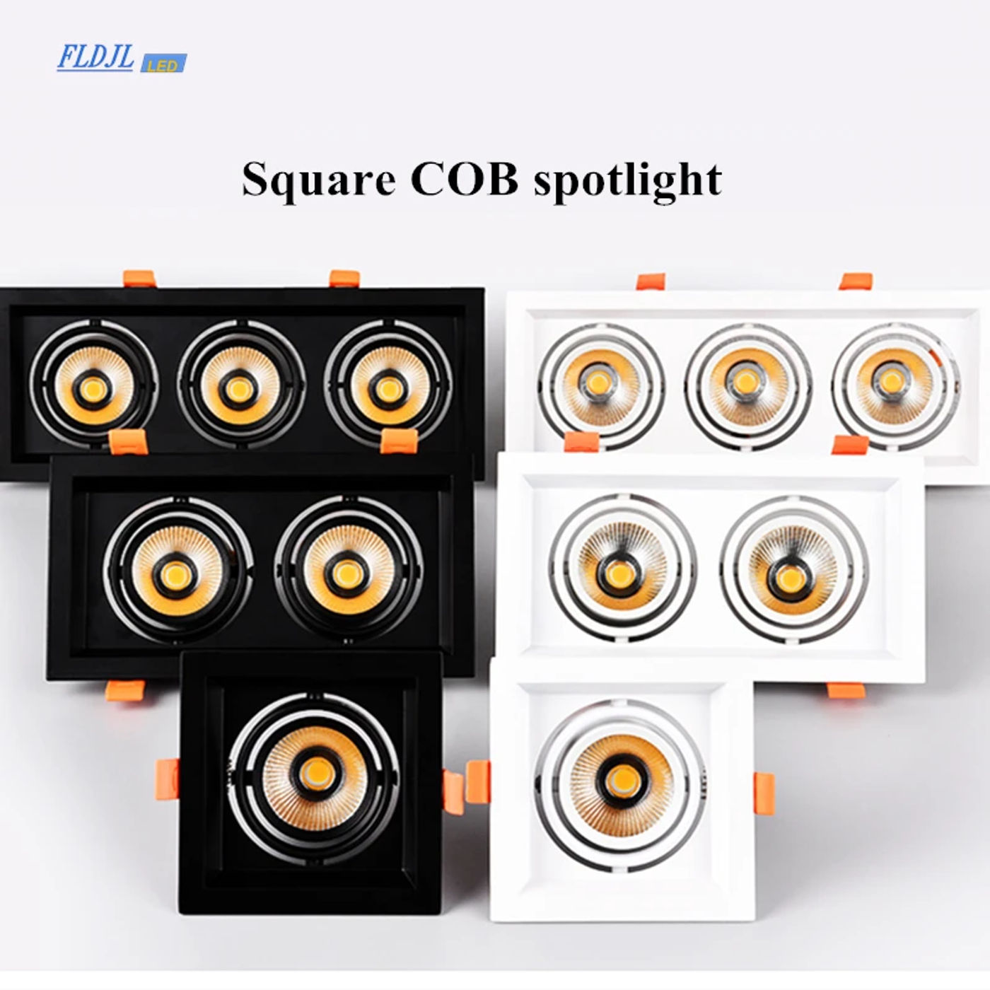 Description Picture 5 of item1pcs Super Bright Recessed square LED Dimmable Downlight COB 5w 10W  LED Spot light LED decoration Ceiling Lamp AC110V 220V