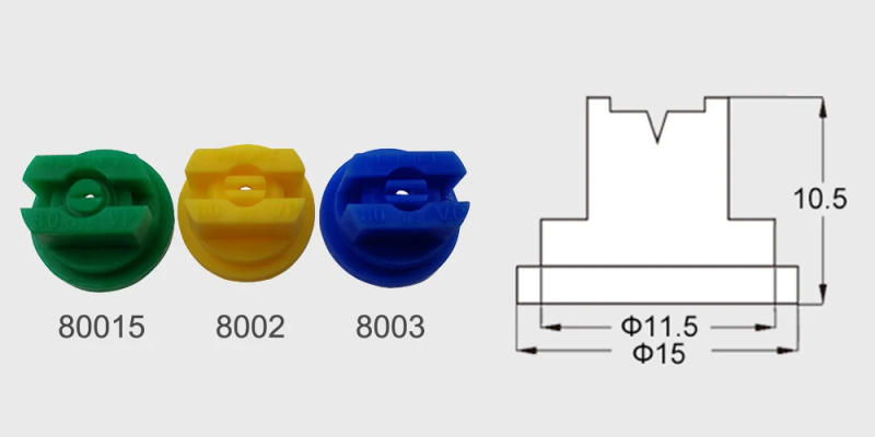 Description Picture 3 of item1 piece，5Pcs/Lot Fan-Shaped Knapsack Sprayer Nozzle Agriculture Fruit Misting Sprinkler Atomization Garden Accessories