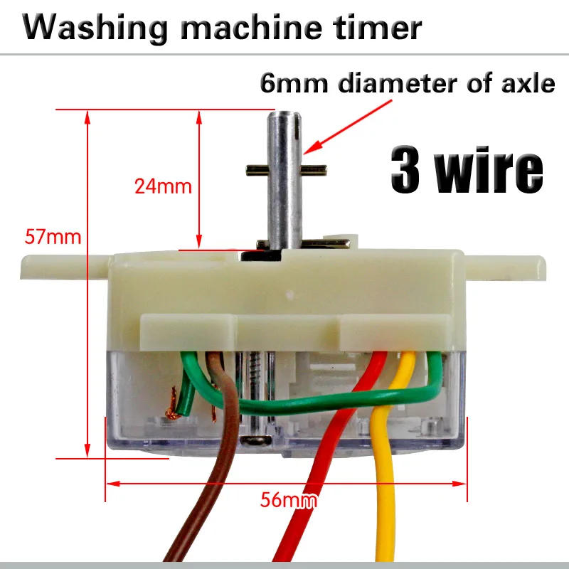 Description Picture 4 of item3 wire 180 degree washing machine timer Washing machine timer switch Wash timer Semi-automatic double-cylinder washing machine