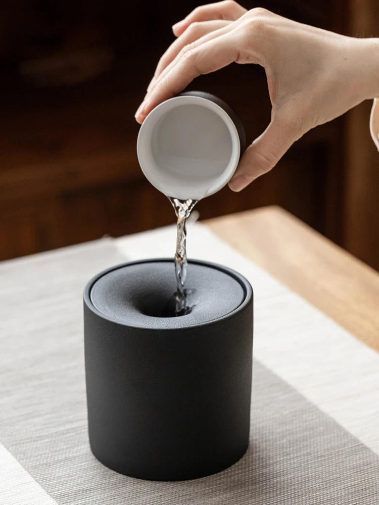 Description Picture 6 of itemStoneware ashtray with lid living room coffee table decoration Anti-ash portable ashtray Home Hotel Office Supplies/Gifts