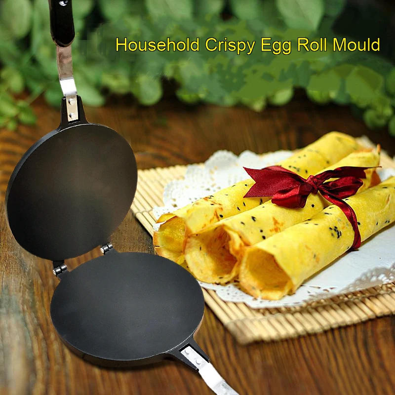 Description Picture 2 of itemDMWD Egg Roll Baking Pan Crispy Eggs Omelet Mold Ice Cream Cone Maker Parts Baking Pan For Waffle Cake Bakeware Baking Tools