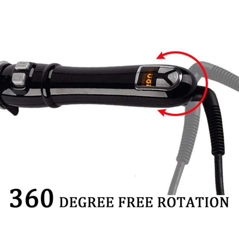 Description Picture 3 of itemRotating Electric Curling Iron Automatic Hair Curler Stick Ceramic Roll Curling 360-degree Automatic Rotation Styling Tools