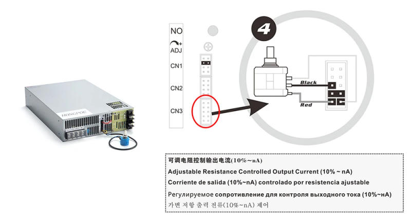 Description Picture 5 of item4000W 300V Power Supply 0-300V Adjustable Power Supply 0-5V Analog Signal Control 220V AC-DC 300V 11A High-Power Transformer