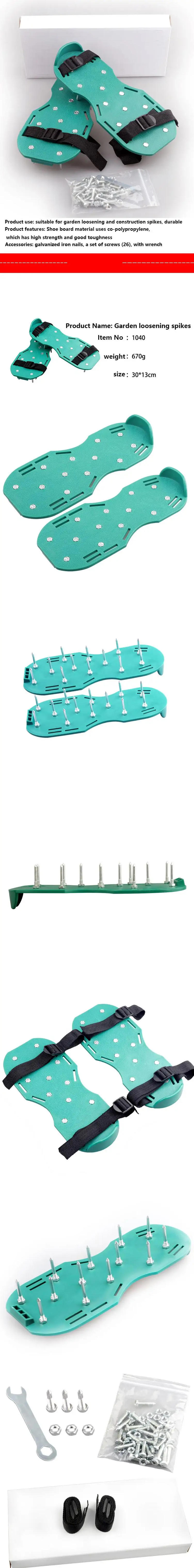 Description Picture 2 of item1 Pair Garden Nail Shoes Grass Loose Soil 4.2cm Tool Grass Spikes Grass Shoes Self-Leveling Epoxy Yard Grass Cultivator Lawn New