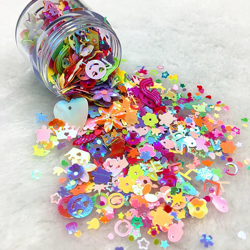 Description Picture 2 of itemCat Paw Flower Start Heart Shape Loose Sequins for Crafts Paillettes Glitter Nail Art Decoration Sequin DIY Confetti Accessories