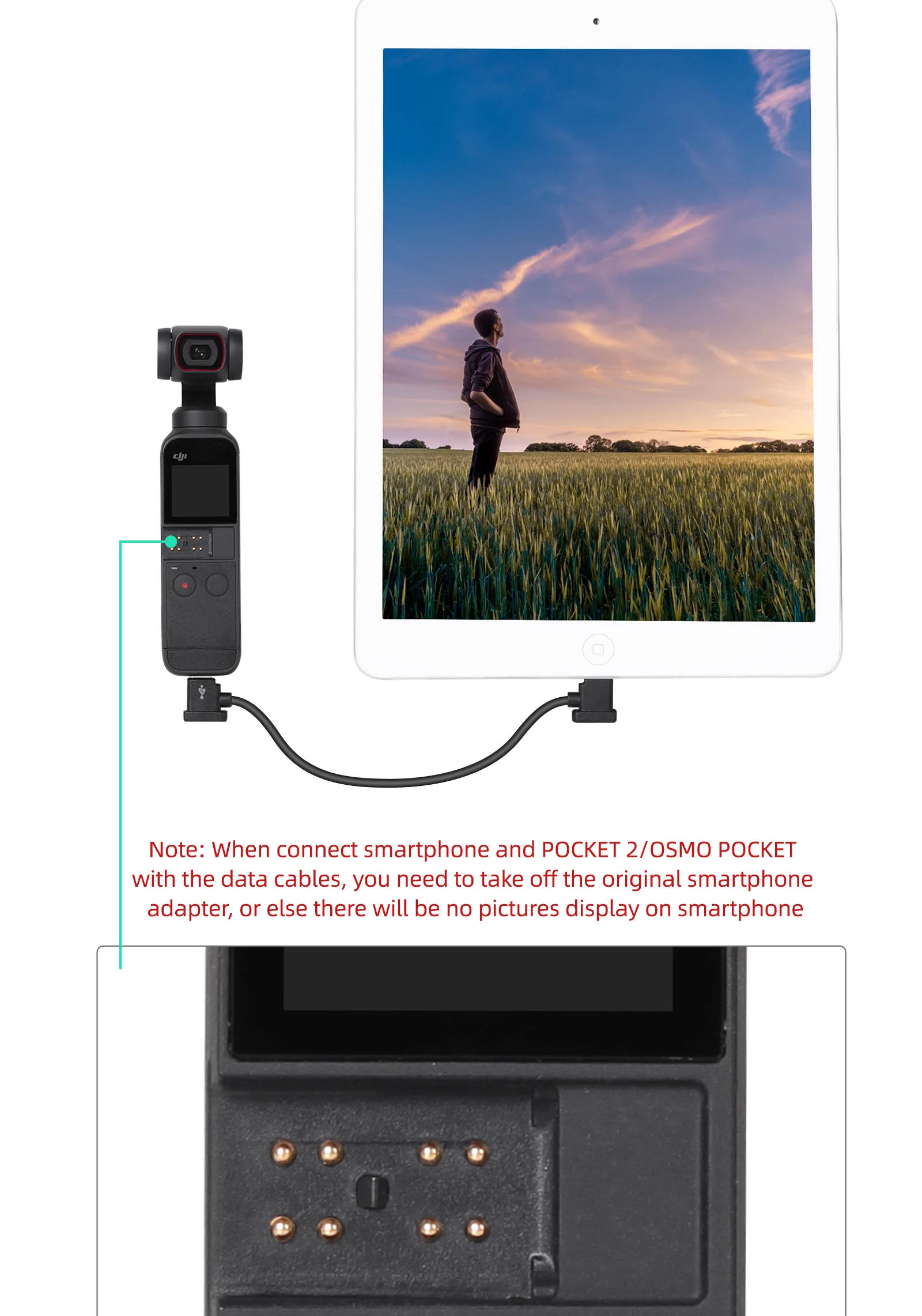 Description Picture 6 of itemPhone Tablet Data Cable for DJI NEO/Mini 4K/4/3 Pro/AIR 3/Mavic 3 Pro/DJI Avata Goggles 2/Mavic 3/Air 2S/FPV V2/Mini 2/Pocket