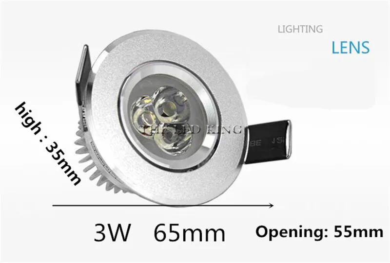 Description Picture 5 of itemSuper Bright 8w 10w 14w Led Downlight White Body dimmable spot cob 110v 220v Lighting Fixtures Recessed Down Lights Indoor Light