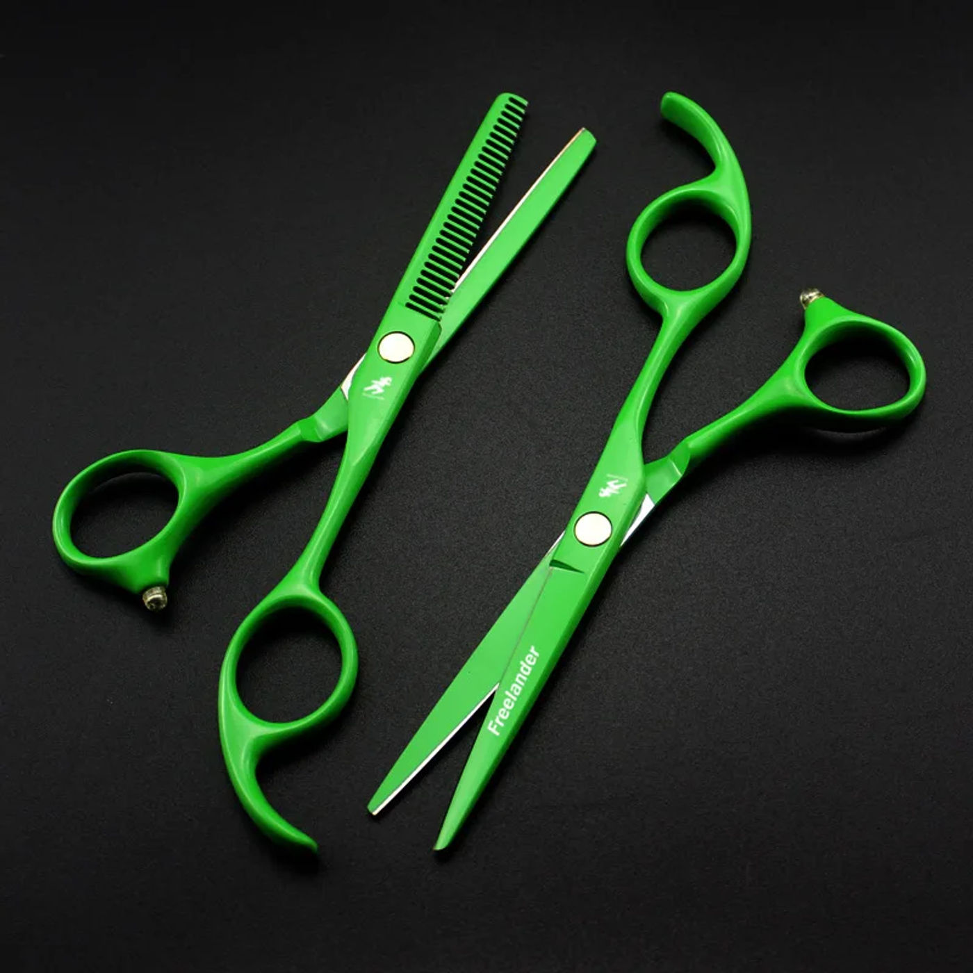 Description Picture 3 of itemProfessional Hair Scissors Cutting Barber green 5.5 Inch Hair Scissor Salon Scisors Thinning Shears Hairdressing Scissors