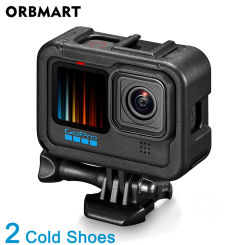 Frame Case for GoPro Hero 12 11 10 9 Black Protective Cover Housing Cage Lens Cap Cold Shoe Mount for Go Pro Hero10 Accessories
