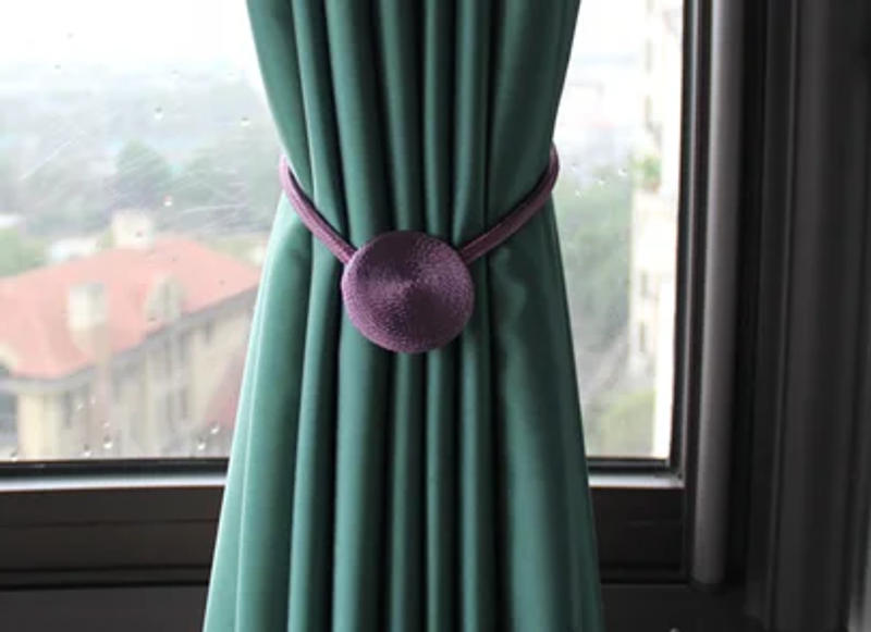 Description Picture 6 of item1PC Magnetic Curtain Tieback Home Decorative Curtain Buckle Rope Strap Accessory Magnet Curtains Holder Cilp Buckles