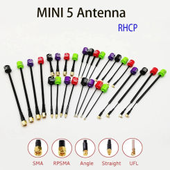 5.8G Lollipop 5 RHCP Antenna High Gain 2.8Dbi FPV Transmitter/Receiver SMA/RP-SMA/MMCX/UFL for RC Racing Drone Part