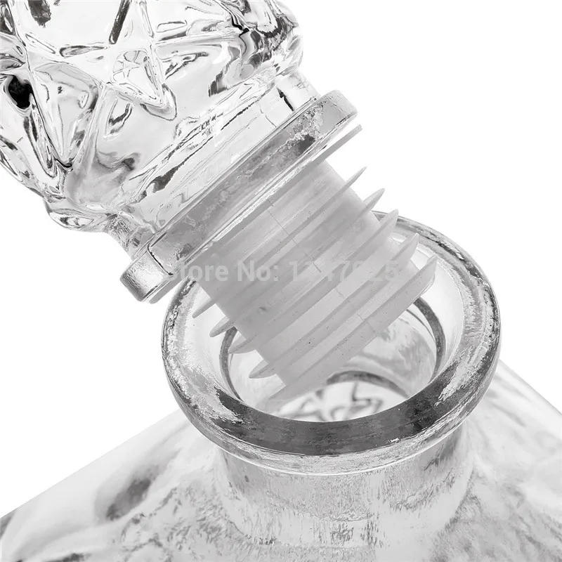 Description Picture 4 of item1PC Glass Whiskey Lot Liquor Clear Wine Drinks Decanter Crystal Vintage Bottle Carafe Gift 250ML 500ML 850ML  JR 1081