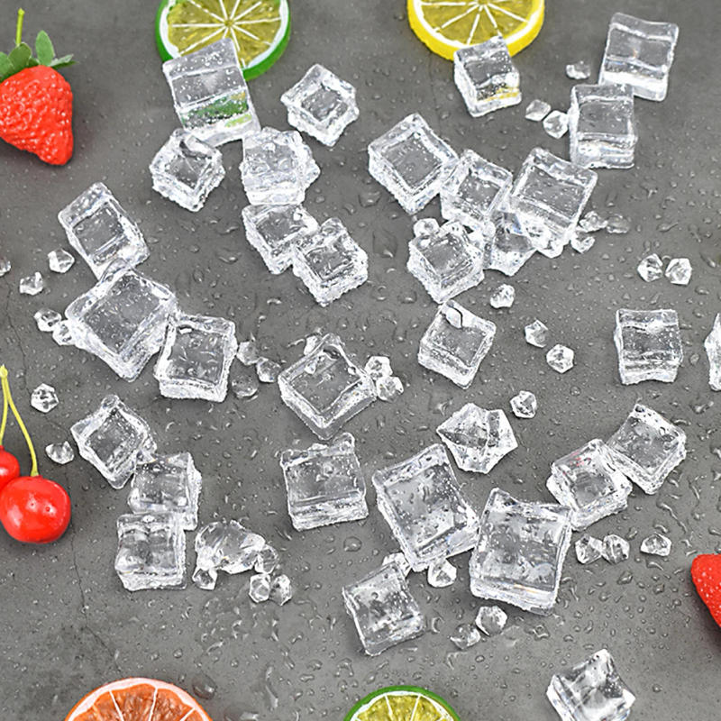 Description Picture 3 of item5-75PCS/Set Cube/Irregular Ice Cube Acrylic Fake 1/2cm Ice Particles Transparent Photography Props Photo Studio Shooting Props