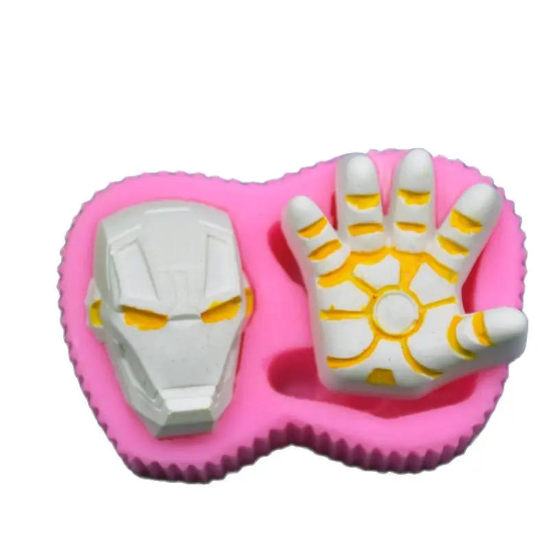Description Picture 2 of itemTony Starkon Iron Man Figure Silicone Mold Fondant Candle Resin Aroma Stone Ornaments Soap Mold For Pastry Cup Cake Decorating