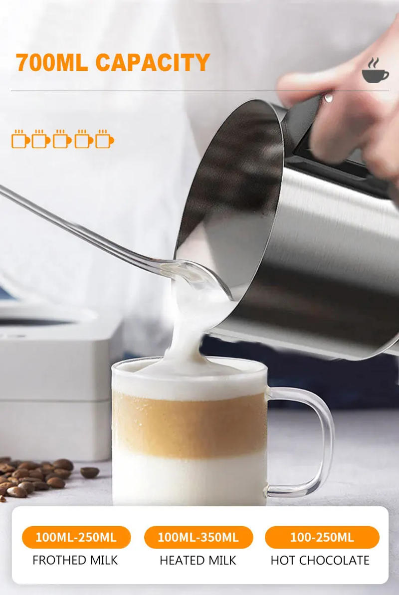 Description Picture 3 of itemAutomatic Coffee Frother Household Stainless Steel Electric Heating Milk Frothing Machine