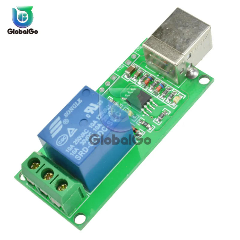 Description Picture 5 of item5V 1 Channel USB Relay Module Programmable Computer Control Relay Switch Smart Toy Home