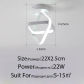 Square White 22cm