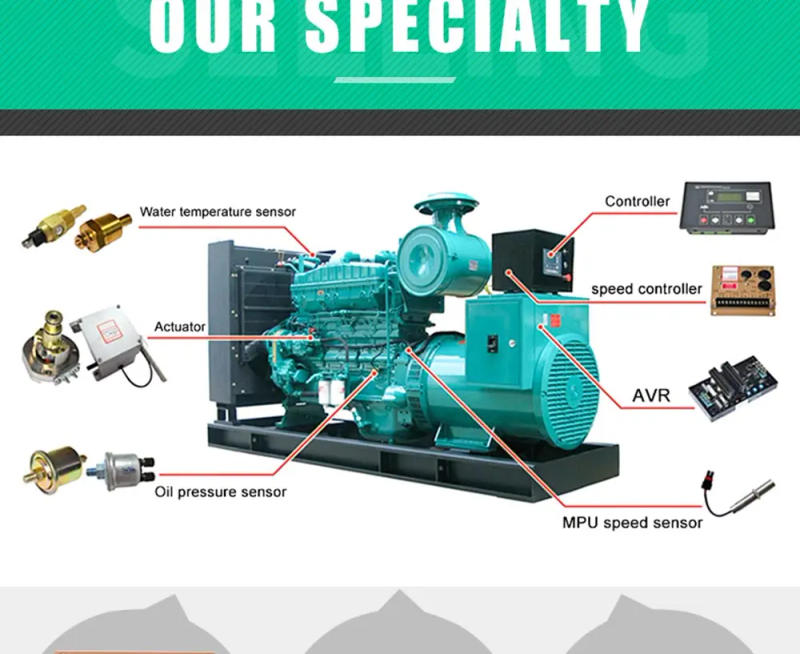 Description Picture 6 of itemHigh Quality Actuator ADC120 Diesel Generator Engine Governor Kits 3034572 Pickup Speed Sensor ESD5500E Speed Controller