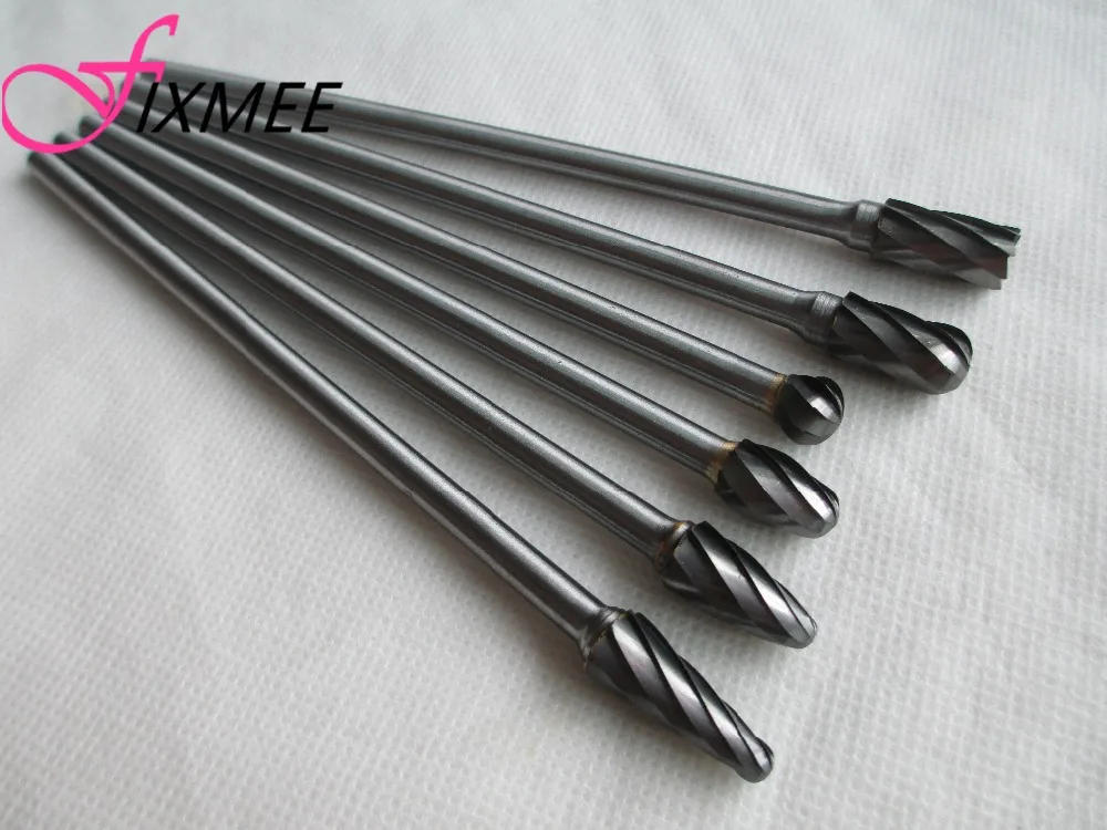 Description Picture 5 of item1pc 1/4(6mm) Shank Power Tools Drill Bit 6x10mm 150mm Long Tungsten Carbide Aluminum Cut Rotary Burr  6mm shaft Set Power Tool