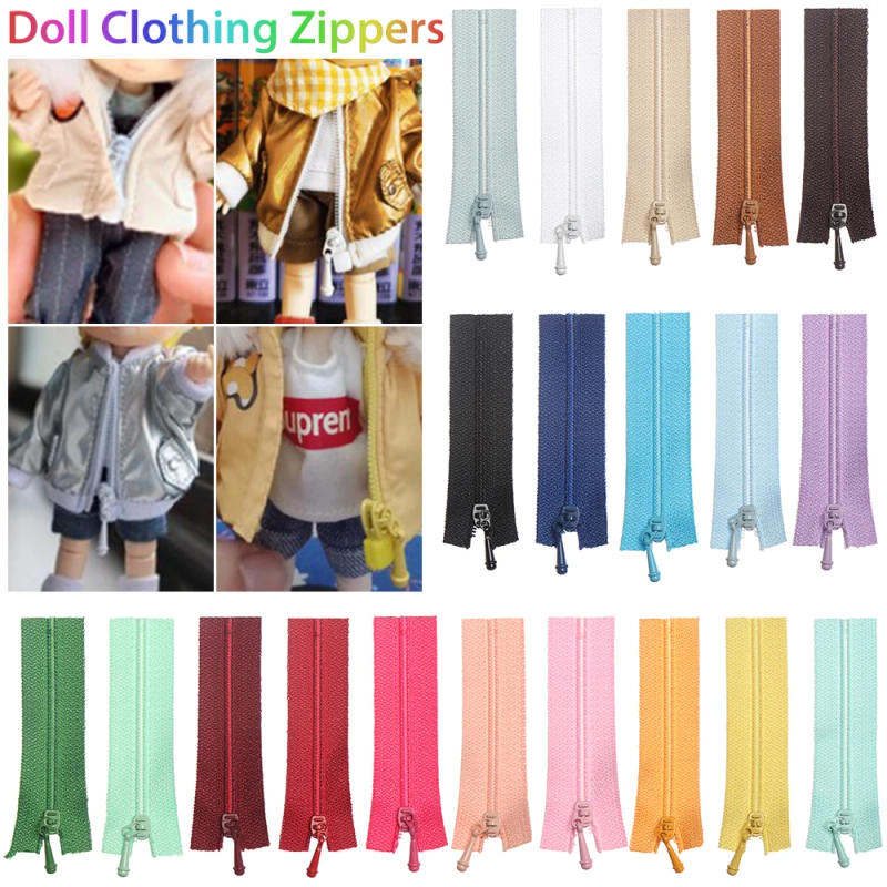 Description Picture 5 of item5Pcs 5*1.7cm Mini Zipper Doll Clothing Zipper DIY Handmade Sewing Scrapbooking Garment Applique Doll Clothes Accessories