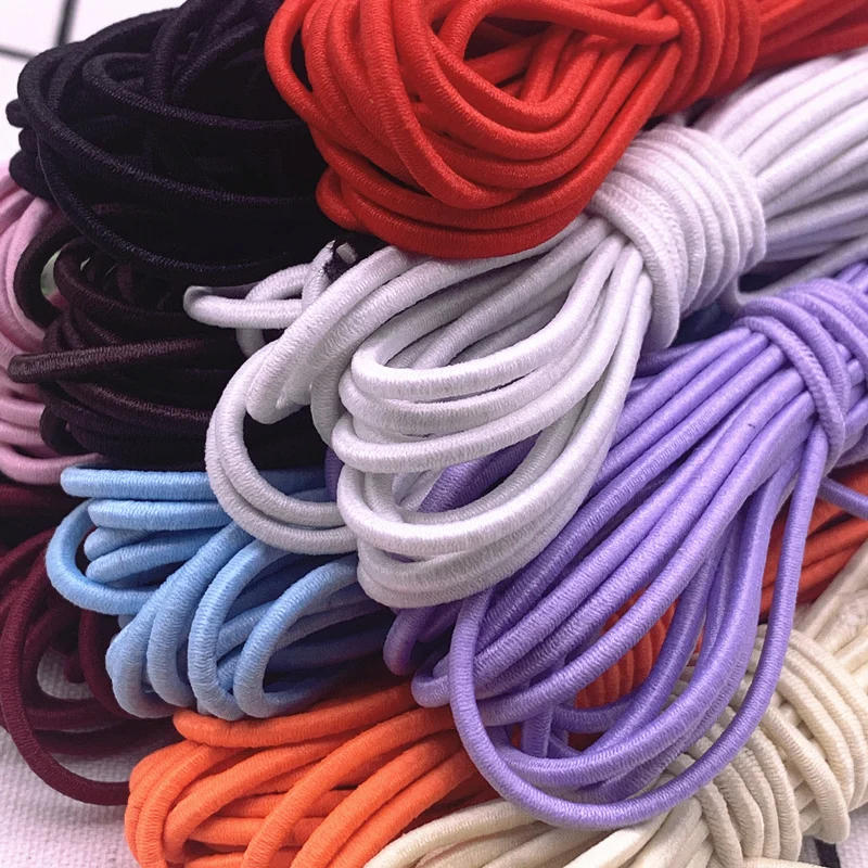 Description Picture 3 of itemNew 5yards 2mm 2.5mm High Elastic Round Elastic Band Rubber Band Elastic Cord for Jewelry Making Diy Accessories