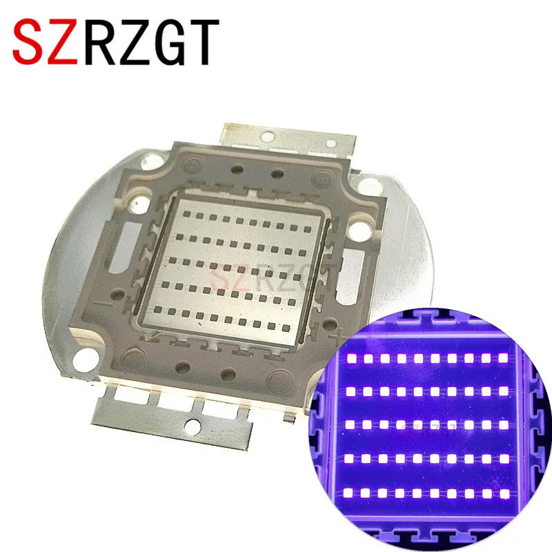 Description Picture 3 of item10W 20W 30W 50W 100W High Power Light UV Purple LED 395nm  Ultraviolet Bulbs Lamp Chips
