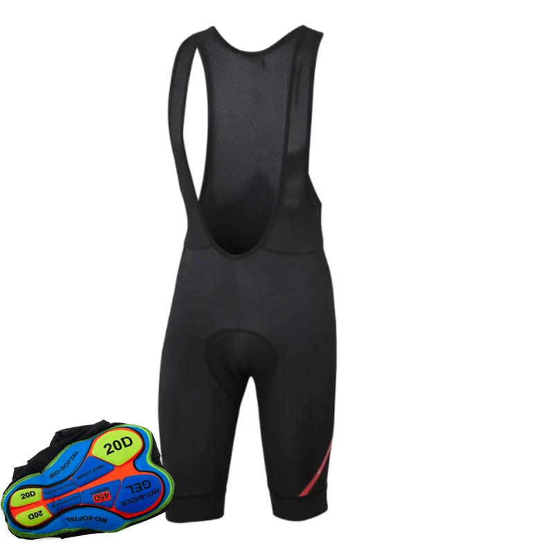 Description Picture 2 of itemCycling Bib Shorts Men Gel Thick Shockproof Pad Men Cycling Shorts 6 Hours Ride Pro Lycra Men's Cycling Bretelle