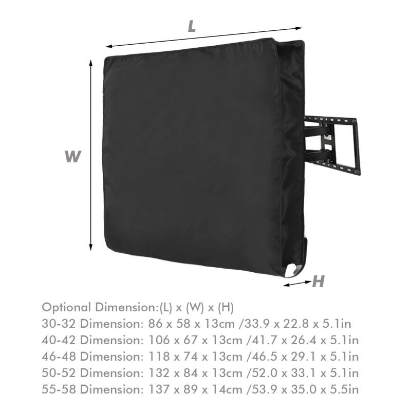 Description Picture 6 of itemWeatherproof Outdoor TV Cover Protect TV Screen Dustproof Waterproof Cover All-Purpose Dust Cover Television Case for 30"-58" TV