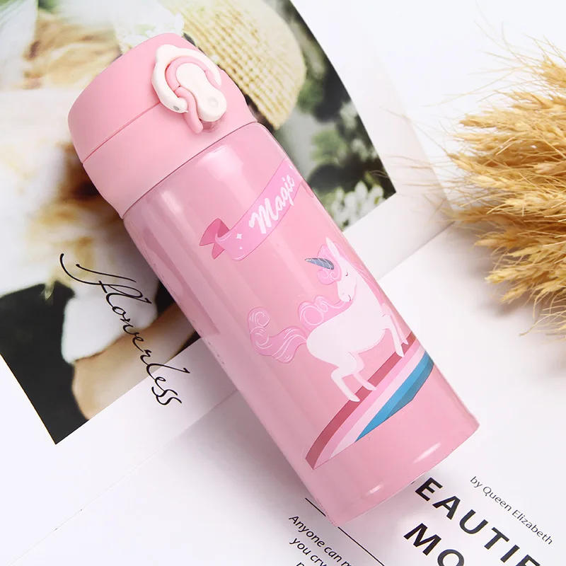 Description Picture 3 of item350ML Children's Thermos Bottle Unicorn Water Bottle For Children Stainless Steel Drinkware School Water Bottle For Girls Kids