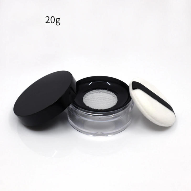 Description Picture 5 of item1pcs 10g/20g Portable Plastic Powder Box Handheld Empty Loose Powder Pot With Sieve Cosmetic Travel Makeup Jar Sifter Container