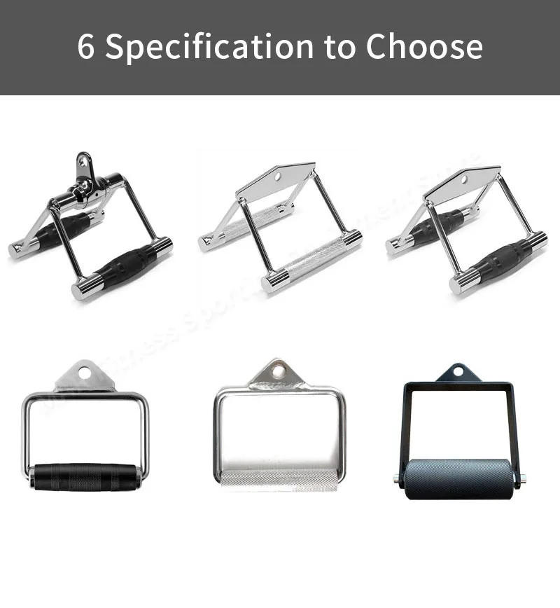 Description Picture 3 of itemFitness D-Handle Machine Attachments, Biceps triceps Traning Pulling down Weight Lifting Gym Home Workout Equipment Accessories