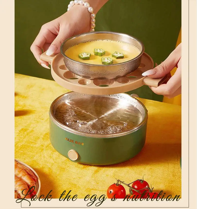 Description Picture 6 of item220V 2 Layers Electric Egg Steamer Automatic Multifunctional Boiler Breakfast Maker Steaming Cooking Machine Multi Cooker