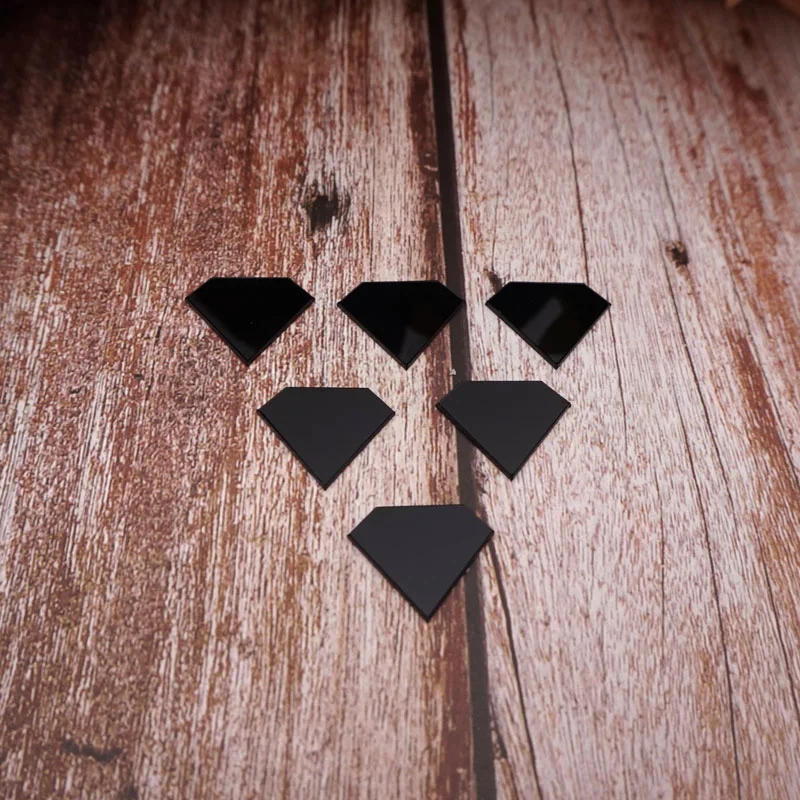 Description Picture 5 of item100pcs/lot 2cm 3D Acrylic Triangle Stickers Mini Diamond Mirrors Wall Decoration Kid's Room DIY Heart Accessories Party Supplies