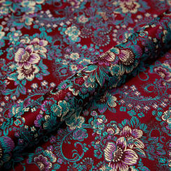 Damask jacquard pattern fabrics sewing dress accessories cloth door curtain tablecloth decorative cloth support drop shipping