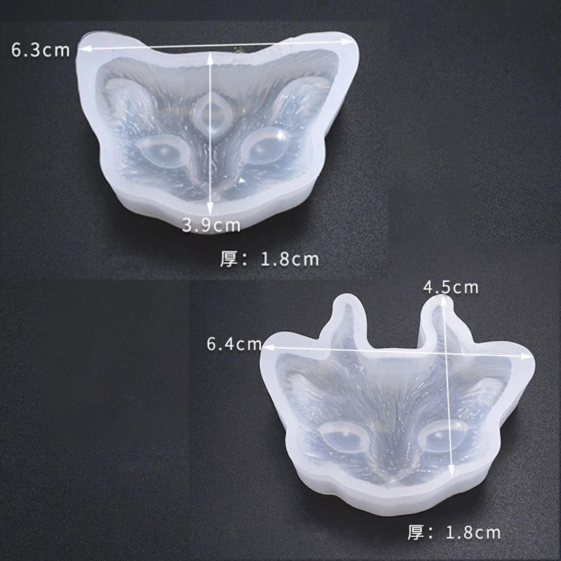 Description Picture 4 of itemNUBECOM Cats Pattern DIY Crystal Epoxy Mold Handcraft Soap Cat Model Making Tool Silicone Ornament Jewelry Pendant Decor Mould