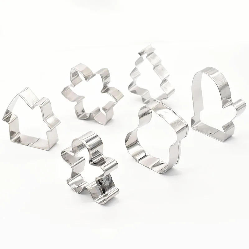 Description Picture 5 of item5Pcs/set Christmas Cookie Cutter Gingerbread Xmas Tree Mold Christmas Cake Decoration Tool Navidad Gift DIY Baking Biscuit Mould