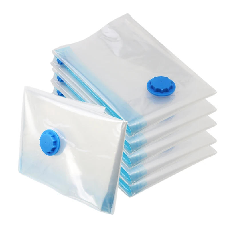 Description Picture 3 of item1/5Pcs Vacuum Storage Bags,Space Saver Bag With Pump,Vacume Pack Storage Organizer Bag for Clothes,Reusable Bags Double Zip Seal