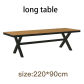 2.2m long table