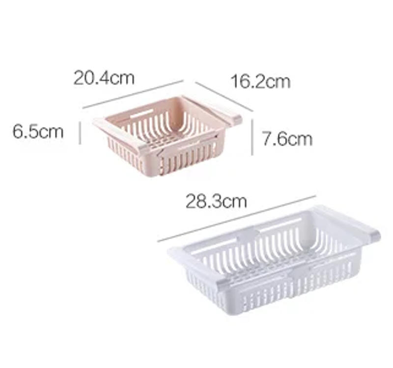 Description Picture 2 of itemKitchen Organizer Adjustable Kitchen Refrigerator Storage Rack Fridge Freezer Shelf Holder Pull-out Drawer Organiser Space Saver