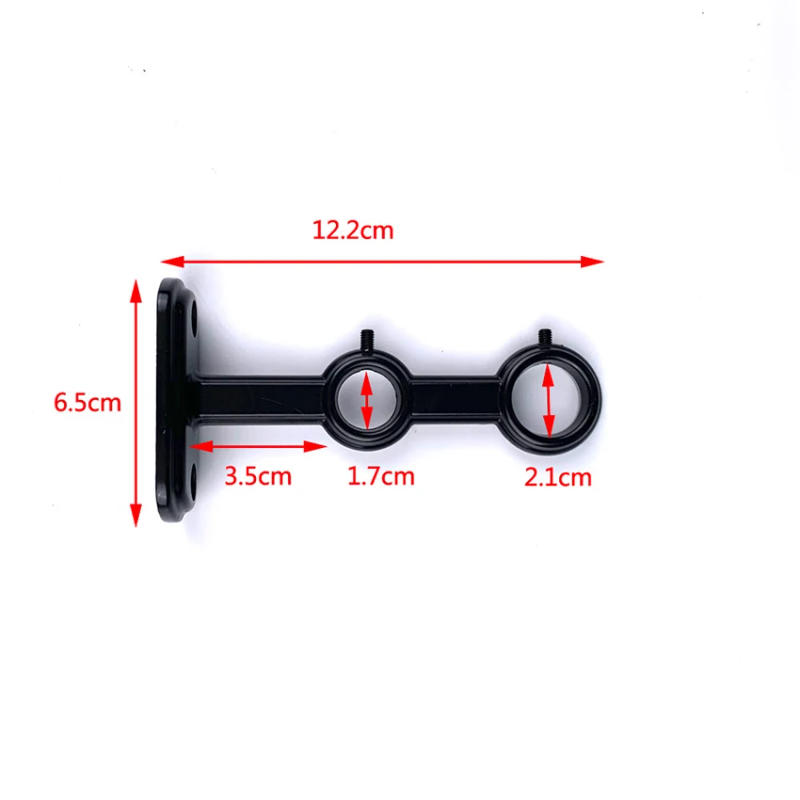 Description Picture 6 of item2PCS Roman Rod Bracket Curtain Rod Aluminum Alloy Base,Double Thickened Rod Bracket Hook Curtain Accessories