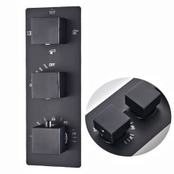 Best Quality Bathroom Thermostatic Shower Mixer Valve - Square 3-4 Way Thermostatic Mixer Faucet Cartridges Faucet Accessories