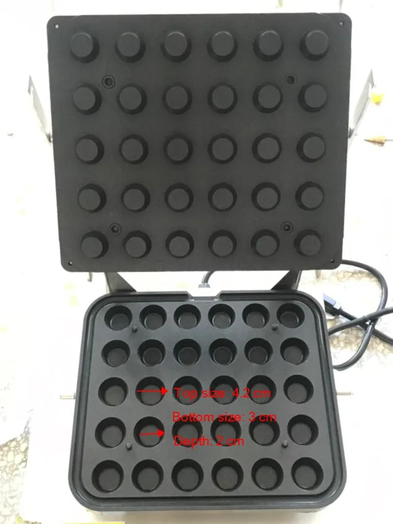 Description Picture 4 of item30-Shapes Egg Tart Maker | Non-Stick Waffle & Cheese Tart Machine 110V/220V Universal Voltage | Tart Shell Baking Equipment