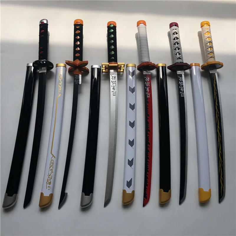 Description Picture 3 of item1:1 Anime Cosplay  Sword Weapon  Iguro Obanai Sword Ninja Knife wood Weapon Prop