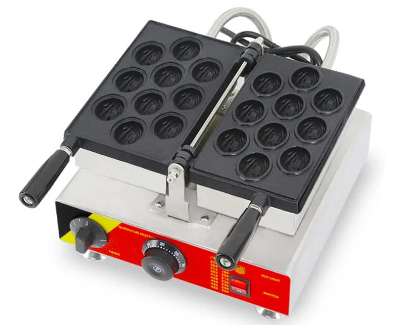 Description Picture 2 of item110V 220V Walnut Shape Waffle Maker Commercial Waffle Machine Electric Waffle Cone Making Machine Kitchen Appliance With CE