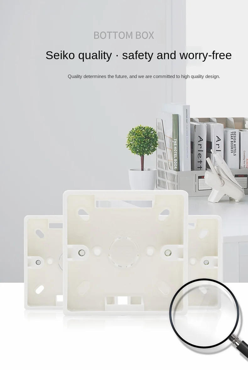 Description Picture 5 of itemExternal Switch Socket Accessories Mounting Box for 86mm* 86mm Standard Switch and Socket Mounting Box for Any Wall Location
