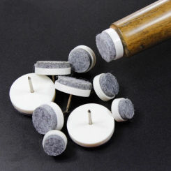 KK&FING 30 Pcs Chair Table Furniture Leg Bottom Feet Glides Skid Tile plastic Pad Floor Nail Wood Floor Protector Nail